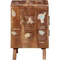 Berkfield Home Stylish Bedside Cabinet 40x32x46 cm Solid Wood Reclaimed | Size: 40 x 32 x 46 cm