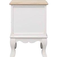 Berkfield Home Elegant Bedside Cabinet 35x30x50 cm Paulownia Wood in White | Size: 35 x 30 x 50 cm