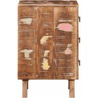 Berkfield Home Stylish Bedside Cabinet 37x32x50 cm Solid Wood Reclaimed | Size: 37 x 32 x 50 cm
