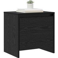 Berkfield Home Traditional Bedside Cabinet Black oak Engineered wood