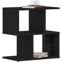 Berkfield Home Elegant Bedside Cabinet Black Oak 50x30x51, 5 cm Engineered Wood
