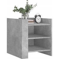 Berkfield Home Decorative Bedside Cabinet Concrete Grey 45x50x50 cm Engineered Wood | Size: 45 x 50 x 50 cm