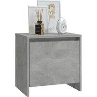 Berkfield Home Elegant Bedside Cabinet Concrete Grey 45x34x44.5 cm Engineered Wood