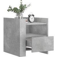 Berkfield Home Decorative Bedside Cabinet Concrete Grey 45x50x50 cm Engineered Wood | Size: 45 x 50 x 50 cm