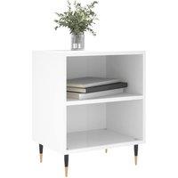 Berkfield Home Elegant Bedside Cabinet High Gloss White 40x30x50 cm Engineered Wood | Size: 40 x 30 x 50 cm
