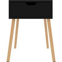 Berkfield Home Elegant Bedside Cabinet High Gloss Black 40x40x56 cm Engineered Wood | Size: 40 x 40 x 56 cm