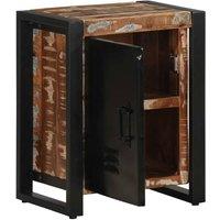 Berkfield Home Beautiful Bedside Cabinet Multicolour 40x30x51 cm Solid Wood Reclaimed | Size: 40 x 30 x 51 cm