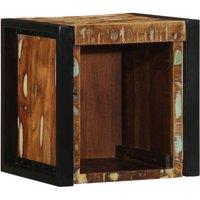 Berkfield Home Sturdy Bedside Cabinet Multicolour 40x35x40 cm Solid Wood Reclaimed | Size: 40 x 35 x 40 cm