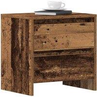 Berkfield Home Traditional Bedside Cabinet Old Wood 45x34x44.5 cm Engineered Wood in Brown