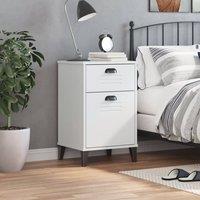 Berkfield Home Durable Bedside Cabinet VIKEN White Engineered Wood