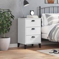 Berkfield Home Durable Bedside Cabinet VIKEN White Engineered Wood