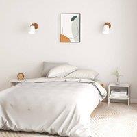 Berkfield Home Beautiful Bedside Cabinet White 40x30.5x40 cm Solid Pinewood