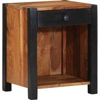 Berkfield Home Modern Bedside Cabinets 2 pcs 40x35x50 cm Solid Wood Acacia in Brown | Size: 40 x 35 x 50 cm