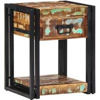 Berkfield Home Modern Bedside Cabinets 2 pcs 40x35x50 cm Solid Wood Reclaimed in Brown | Size: 40 x 35 x 50 cm