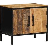 Berkfield Home Modern Bedside Cabinets 2 pcs 50x30x45 cm Solid Wood Rough Mango in Brown | Size: 50 x 30 x 45 cm