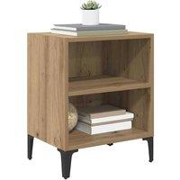Berkfield Home Modern Bedside Cabinets 2 pcs Artisan Oak 40x30x50 cm Engineered Wood in Brown | Size: 40 x 30 x 50 cm