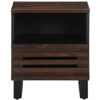 Berkfield Home Beautiful Bedside Cabinets 2 pcs 40x33x46 cm Solid Wood Mango in Brown | Size: 40 x 33 x 46 cm
