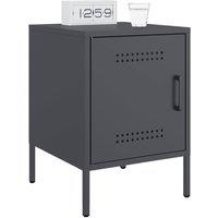 Berkfield Home Durable Bedside Cabinets 2 pcs Anthracite 36x39x50.5 cm Steel in Dark Grey