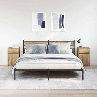 Berkfield Home Durable Bedside Cabinets 2 pcs Artisan Oak 39x35x65 cm Engineered Wood | Size: 39 x 35 x 65 cm