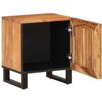 Berkfield Home Decorative Bedside Cabinets 2 pcs 40x34x46 cm Solid Wood Acacia in Brown | Size: 40 x 34 x 46 cm