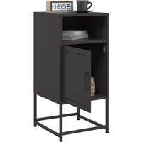Berkfield Home Durable Bedside Cabinets 2 pcs Black 36x39x78 cm Steel | Size: 36 x 39 x 78 cm