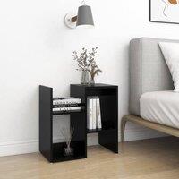Berkfield Home Elegant Bedside Cabinets 2 pcs Black 50x30x51.5 cm Engineered Wood