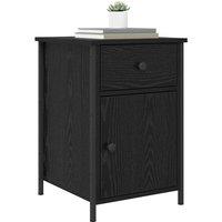 Berkfield Home Gorgeous Bedside Cabinets 2 pcs Black Oak 40x42x60 cm Engineered Wood | Size: 40 x 42 x 60 cm