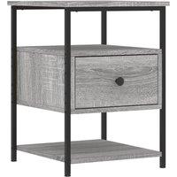 Berkfield Home Durable Bedside Cabinets 2 pcs Grey Sonoma 40x42x56 cm Engineered Wood | Size: 40 x 42 x 56 cm