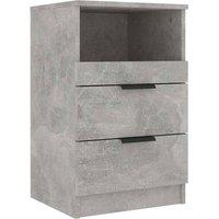 Berkfield Home Elegant Bedside Cabinets 2 pcs Concrete Grey Engineered Wood