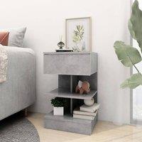 Berkfield Home Beautiful Bedside Cabinets 2 pcs Concrete Grey 40x35x65 cm | Size: 40 x 35 x 65 cm