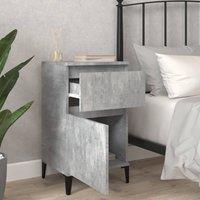 Berkfield Home Elegant Bedside Cabinets 2 pcs Concrete Grey 40x35x70 cm | Size: 40 x 35 x 70 cm