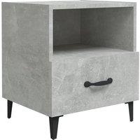 Berkfield Home Elegant Bedside Cabinets 2 pcs Concrete Grey Engineered Wood