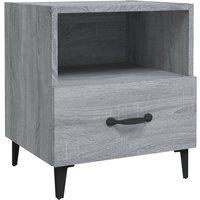 Berkfield Home Elegant Bedside Cabinets 2 pcs Grey Sonoma Engineered Wood
