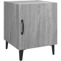 Berkfield Home Elegant Bedside Cabinets 2 pcs Grey Sonoma Engineered Wood