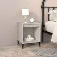 Berkfield Home Elegant Bedside Cabinets 2 pcs Concrete Grey 40x35x50 cm | Size: 40 x 35 x 50 cm