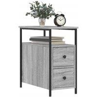 Berkfield Home Durable Bedside Cabinets 2 pcs Grey Sonoma 30x60x60 cm Engineered Wood | Size: 30 x 60 x 60 cm