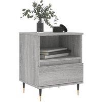 Berkfield Home Modern Bedside Cabinets 2 pcs Grey Sonoma 40x35x50 cm Engineered Wood | Size: 40 x 35 x 50 cm