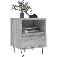 Berkfield Home Modern Bedside Cabinets 2 pcs Grey Sonoma 40x35x50 cm Engineered Wood | Size: 40 x 35 x 50 cm