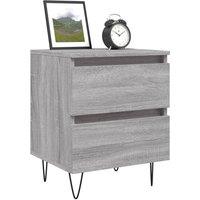 Berkfield Home Elegant Bedside Cabinets 2 pcs Grey Sonoma 40x35x50 cm Engineered Wood | Size: 40 x 35 x 50 cm
