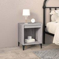 Berkfield Home Elegant Bedside Cabinets 2 pcs Grey Sonoma 40x35x50 cm | Size: 40 x 35 x 50 cm