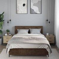 Berkfield Home Modern Bedside Cabinets 2 pcs Sonoma Oak 40x41x40 cm Engineered Wood in Light Tan | Size: 40 x 41 x 40 cm