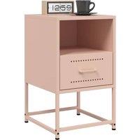 Berkfield Home Durable Bedside Cabinets 2 pcs Pink 36x39x60.5 cm Steel