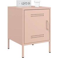 Berkfield Home Durable Bedside Cabinets 2 pcs Pink 36x39x50.5 cm Steel