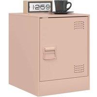 Berkfield Home Stylish Bedside Cabinets 2 pcs Pink 34.5x39x44 cm Steel