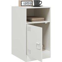 Berkfield Home Stylish Bedside Cabinets 2 pcs White 34.5x39x62 cm Steel