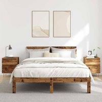 Berkfield Home Modern Bedside Cabinets 2 pcs Old Wood 40x35x50 cm Engineered Wood in Brown | Size: 40 x 35 x 50 cm