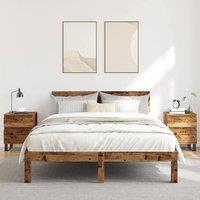 Berkfield Home Modern Bedside Cabinets 2 pcs Old Wood 40x35x50 cm Engineered Wood in Brown | Size: 40 x 35 x 50 cm