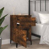 Berkfield Home Elegant Bedside Cabinets 2 pcs Smoked Oak 40x35x70 cm in Brown | Size: 40 x 35 x 70 cm