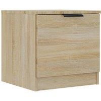 Berkfield Home Decorative Bedside Cabinets 2 pcs Sonoma Oak 40x39x40 cm in Tan | Size: 40 x 39 x 40 cm