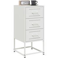 Berkfield Home Durable Bedside Cabinets 2 pcs White 36x39x78 cm Steel | Size: 36 x 39 x 78 cm